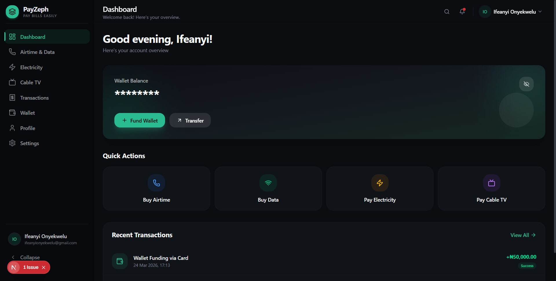 PayZeph โ Bill Payment Platform
